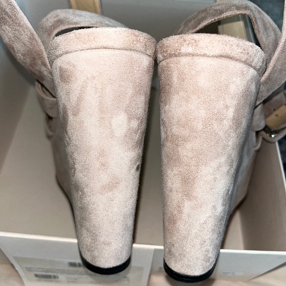 Sergio Rossi 140 mm platform wedges suede with strap around size 39 - Picture 5 of 8